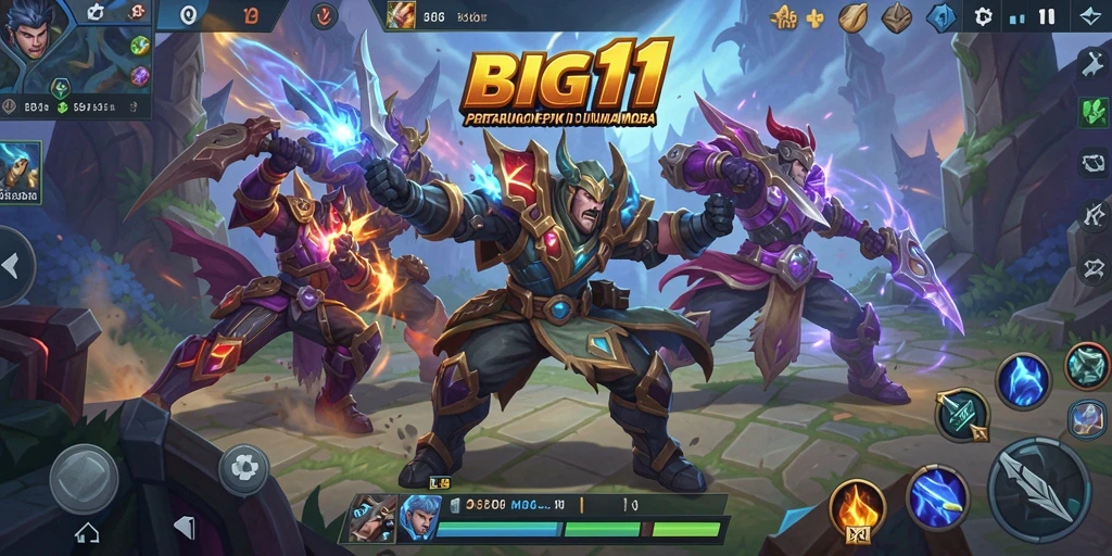 Tampilan gameplay seru dari BIG11 dengan pertarungan epik di arena.