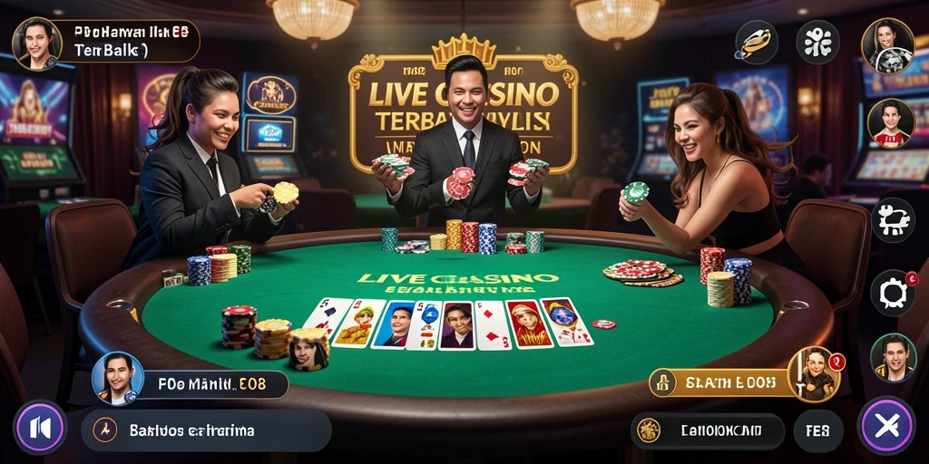 Tampilan gameplay F08 yang menarik dalam suasana Live Casino.