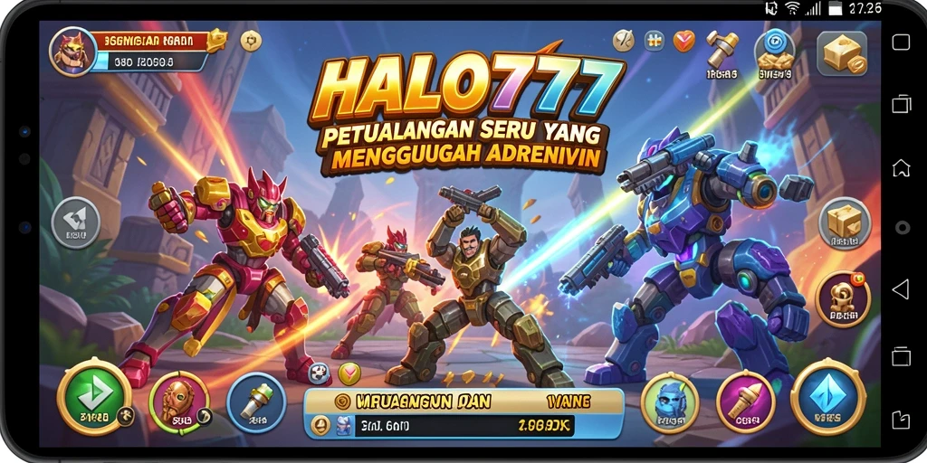 Screenshot gameplay HALO777 yang menunjukkan petualangan seru dan grafis menawan.