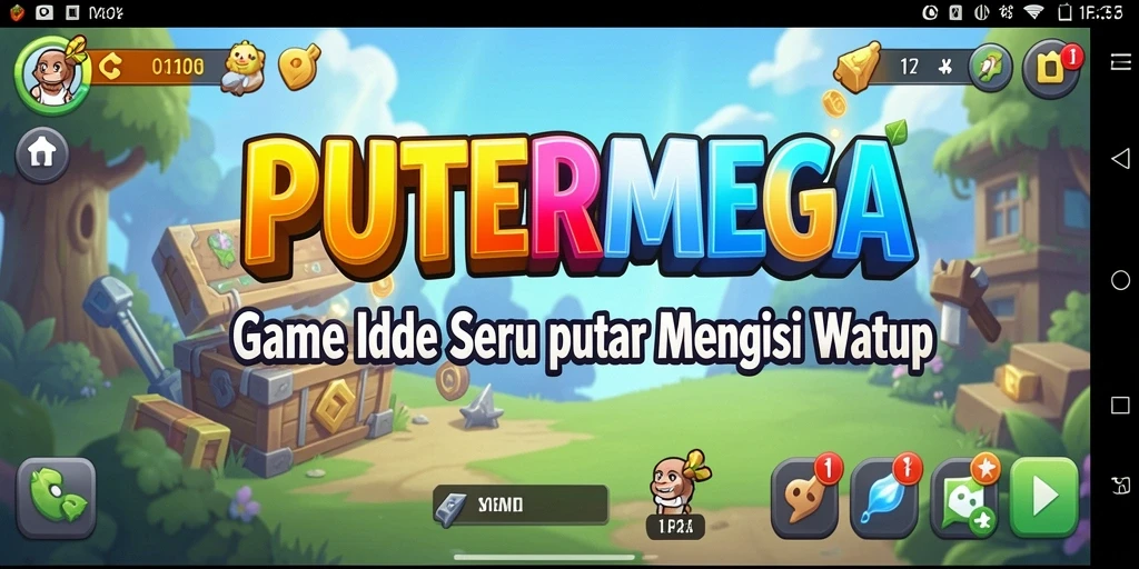 Screenshot PUTERMEGA menampilkan gameplay Idle yang mengasyikkan.