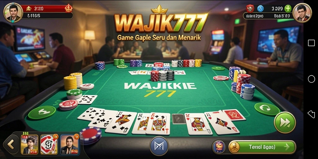 Gameplay seru Gaple di WAJIK777 yang penuh tantangan.